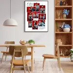 Personalized Scrapbook Style Couple Frame – Creative Photo Collage with Love Quotes