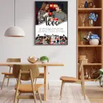 Minimal Love Couple Frame – Personalized Romantic Photo Collage with Quote