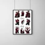 Best Father in the World Collage Frame – Personalized Memory Photo Frame for Dad