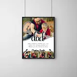 Personalized Dad Tribute Frame – Custom Father Memory Photo Frame