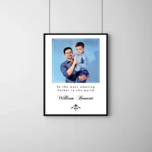 Premium Father Appreciation Frame – Personalized Elegant Photo Frame for Dad