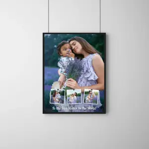 Best Mom Ever Frame – Lavender Theme Personalized Mother Memory Gift