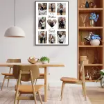 Best Mother in the World Collage Frame – Personalized Heart Memory Photo Gift