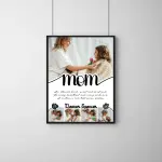 Mom Eternal Love Frame – Personalized Minimal Mother Photo Gift