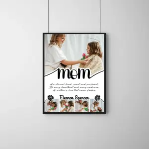 Mom Eternal Love Frame – Personalized Minimal Mother Photo Gift