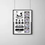 My Birth Story Frame – Personalized Baby Photo Collage with Birth Details