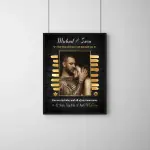 Luxury Couple Photo Frame – Personalized Romantic Gold Accent Love Frame