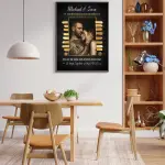 Luxury Couple Photo Frame – Personalized Romantic Gold Accent Love Frame