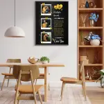 Personalized Love Letter Frame – Romantic Couple Photo Collage with Custom Message