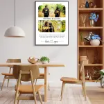 Minimal Couple Photo Frame – Personalized Romantic Memory Frame with Love Quote