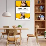 Personalized Couple Love Frame – Modern Photo Collage with Custom Message & Date